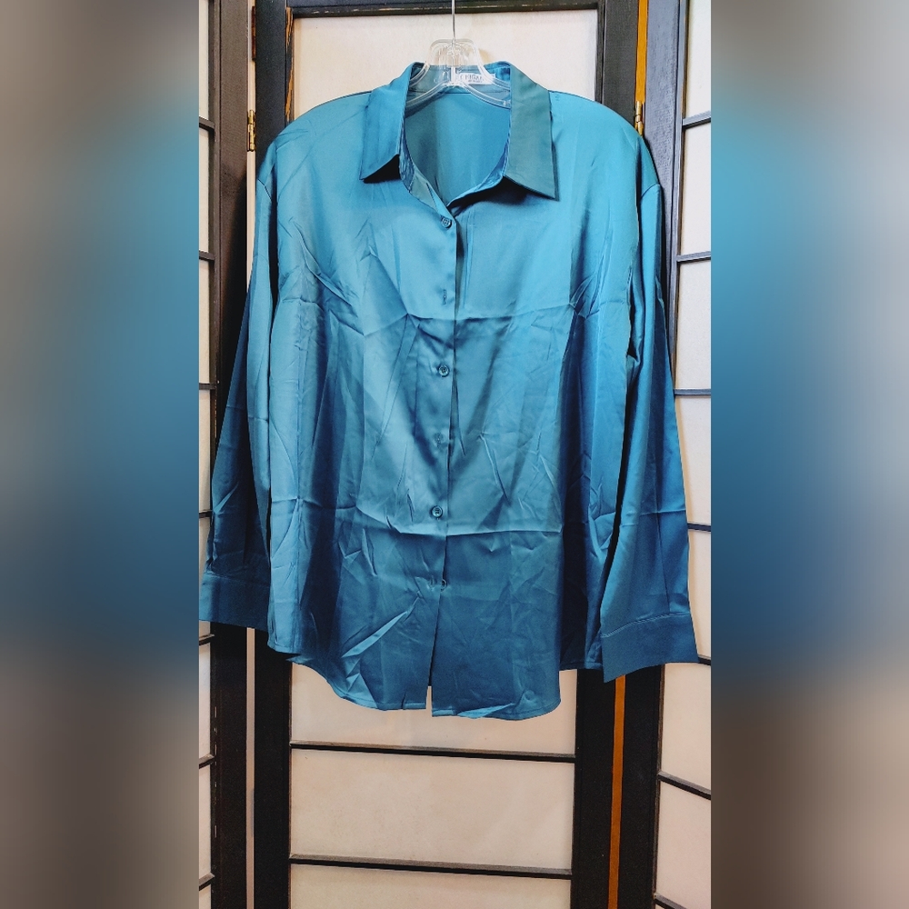 Dark Teal Blouse